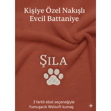 Özbience Yumuşak Welsoft Kedi Köpek Battaniyesi, Nakışlı ve Kişiselleştirilebilir