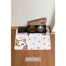 Özbience Yıkanabilir Evcil Hayvan Mama Altlığı 40X60, Pratik ve Temiz Kullanım