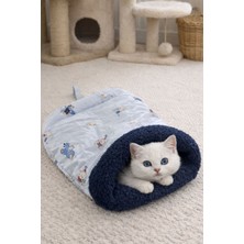 Özbience Yumuşak Peluş Astarlı Kedi Uyku ve Kurulanma Tülü