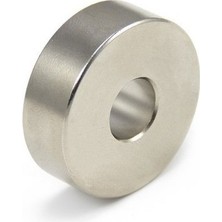 Ø30X9X10 mm Neodyum Mıknatıs - Delikli