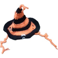 Özbience Sevimli Kedi Şapkası, Siyah ve Turuncu Renk Seçenekleri