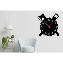 Starseven Duvar Saati-Ağaç Işleme-35 cm x 35 cm