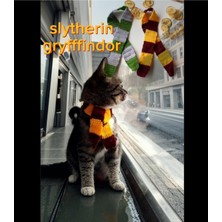 Özbience Harry Potter Temalı Kedi ve Köpek Atkısı, Gryffindor ve Slytherin Tarzı