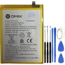 Azurtech Omix X700 2. Nesil BP1930 Pil Batarya + Tamir Set 5000 Mah