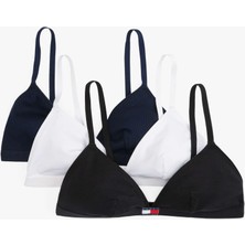 Tommy Hilfiger Kadın Beyaz Tommy Hilfiger 3 Pack Trıangle, 0ıe Beyaz Kadın Sütyen & Bralet