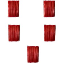 Omeyva Körüklü Kırmızı Kalın Buzlu Soğuk Içecek Pipet - 22 Cm. - 8 Mm. - 500 Adet