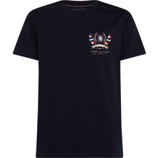 Tommy Hilfiger Erkek Siyah Tommy Hilfiger Hılfıger Crest Inter, Dw5 Siyah Erkek T-Shirt & Polo