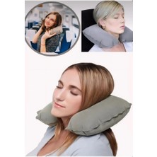 Nirnisa 40 x 26 cm Seyahat Boyun Yastık Yolculuk Otobüs Uçak Koltuk Yolcu Uyku Yastığı