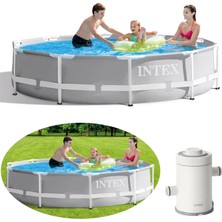 Intex 26702 305X76CM Premium Prefabrik Havuz Seti 220V Filtreli