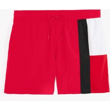 Tommy Hilfiger Erkek Kırmızı Tommy Hilfiger Sf Medıum Drawstrıng, Xld Kırmızı Erkek Mayo