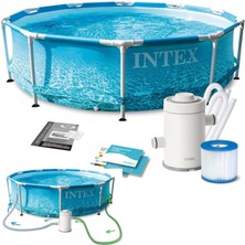 Intex 28208 305X76CM Beachside Prefabrik Havuz 220V Filtreli