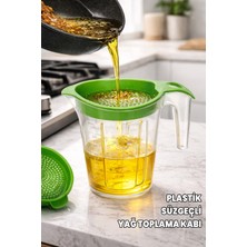 Destpak Süzgeçli Yağ Saklama Kabı - 500 ml - Plastik - Bulaşık Makinesinde Yıkanabilir - Ergonomik