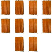 Omeyva Körüklü Turuncu Kalın Buzlu Soğuk Içecek Pipet - 22 Cm. - 8 Mm. - 1000 Adet