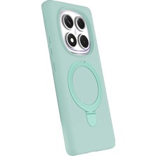 LTG Nova Newface Redmi Note 14 5g Magsafe Standlı Kapak - Su Yeşili