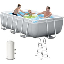 Intex 26784 300X175X80CM Dikdörtgen Prefabrik Havuz Seti 220V Filtreli