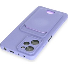 LTG Nova Newface Poco X5 5g Kılıf Kelvin Kartvizitli Silikon - Lila