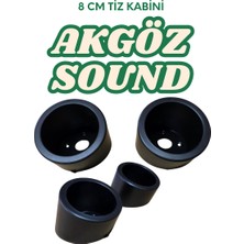 8cm Dome Midrange Tweeter Plastik Kabini 2 Adet