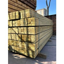 Ahşap Market Mekasan Yeşil Emprenyeli 75 cm / 4x9 cm Çam Kereste (5 Adet)