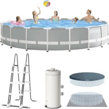 Intex 26726 457X122CM Premium Prefabrik Havuz Seti 220V Filtreli