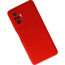 LTG Nova Newface Redmi Note 10 Kılıf Nano Içi Kadife Silikon - Kırmızı