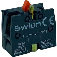 Swion LAY5-BE102 22MM Kontak Blok (Nc) Kırmızı