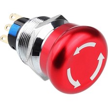 Voltaj WD22M-Q1 22MM Metal Acil Stop Butonu 2no+2nc