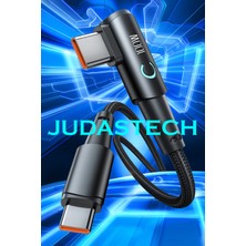 Judas C3 Type-C To Type-C 90 Derece 5A/100W Şarj ve Data Kablosu -2mt