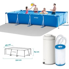 Intex 28274 450X220X84CM Prefabrik Havuz Seti 220V Filtreli