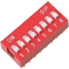 Voltaj 8'li Dıp Switch (Piyano Tip)