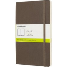 Moleskine Yumuşak Kapak Defter Kahverengi (Çizgisiz - 13X21) - 5536
