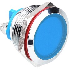 Voltaj 22L-P1 22MM 12-24V Metal Sinyal Lambası - Mavi