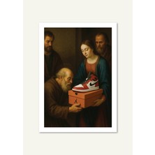 Shule Art Studio Nike | Çerçeveli / Çerçevesiz Dekoratif Duvar Tablosu Posteri