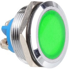 Voltaj WD25L-P0 25MM 12-24V Metal Sinyal Lambası - Yeşil