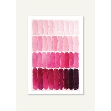 Shule Art Studio Zamanın Pembe Hali | Çerçeveli / Çerçevesiz Dekoratif Duvar Tablosu Posteri