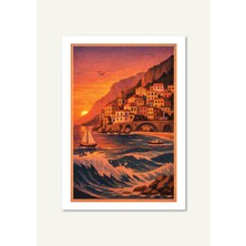 Shule Art Studio Amalfi | Çerçeveli / Çerçevesiz Dekoratif Duvar Tablosu Posteri