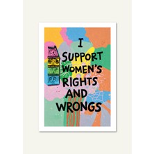 Shule Art Studio Women's Rights And Wrongs | Çerçeveli / Çerçevesiz Dekoratif Duvar Tablosu Posteri