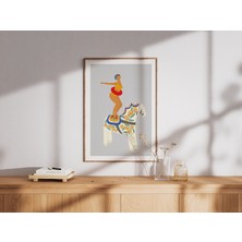 Shule Art Studio Dalahäst | Çerçeveli / Çerçevesiz Dekoratif Duvar Tablosu Posteri