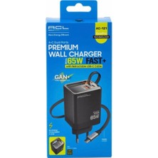 Azurtech Acl Fast Şarj Aleti Ev Type-C 65W Ac