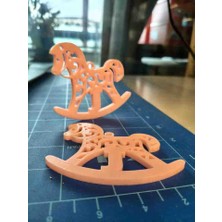 Dekoratif Sallanan At Biblo – Istenilen Renkte 3D Baskı Masa & Raf Süsü