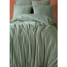 More Home Lastikli Çarşaf  Tek Kişilik Nevresim Takımı Su Yeşili