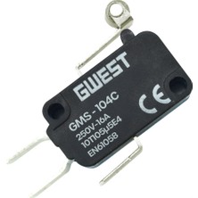 Gwest GMS-104C Kısa Kollu Metal Makaralı Mikro Switch 10A
