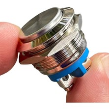 Voltaj E97 19MM Metal Buton Yaylı Çıkık Kafa 1no