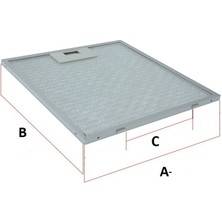 Ehla Filtre Termikel 24,9X28,5 cm Lumex 6035 Lumex 6040 Aspiratör Davlumbaz Yağ Filtresi