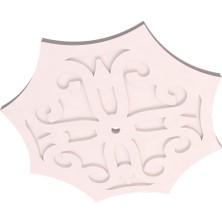 Motifpiyer Lamba Tavan Göbeği-Sekizgen-egri-54-56cm-2 Adet