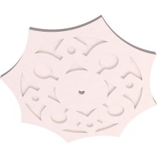 Motifpiyer Lamba Tavan Göbeği-Sekizgen-egri-81-56cm-2 Adet