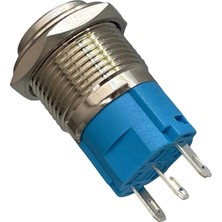 Voltaj E64 16MM Metal Kalıcılı Buton Çıkık Kafa Ledsiz 1no/1nc