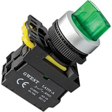 Gwest A5-20XSD-24 22MM 1-0-2 Yeşil LED Işıklı Mandal Buton 24V 2no