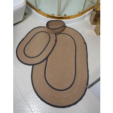BB Carpet Jüt Hasır Banyo Takımı ,banyo Paspas Takımı ,paspas
