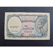 Edi Antik 1940 Mısır 5 Piastres Çil Durumda