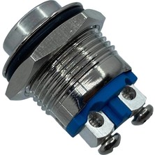 Voltaj E40 16MM Metal Işıksız Yaylı Buton Çıkık Kafa 1 No IP67